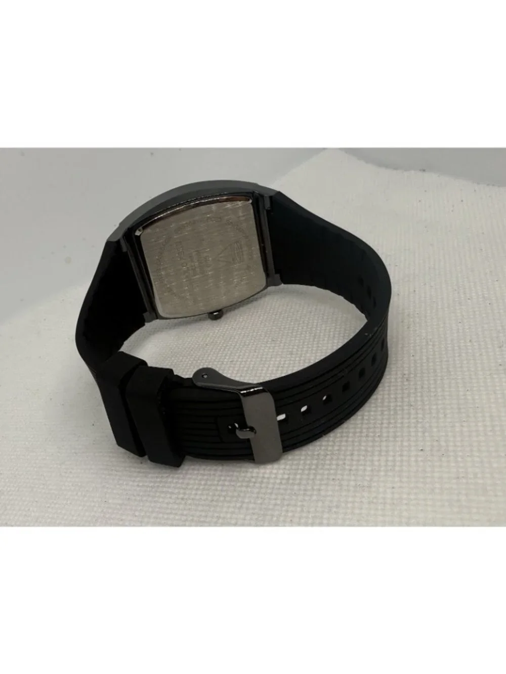 U.S. Polo Assn. US9797WM Mens Tonneau Carbon Fiber Dial Gunmetal Watch